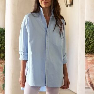 NWT Frank & Eileen Light Blue Oxford Shirley sz XXS